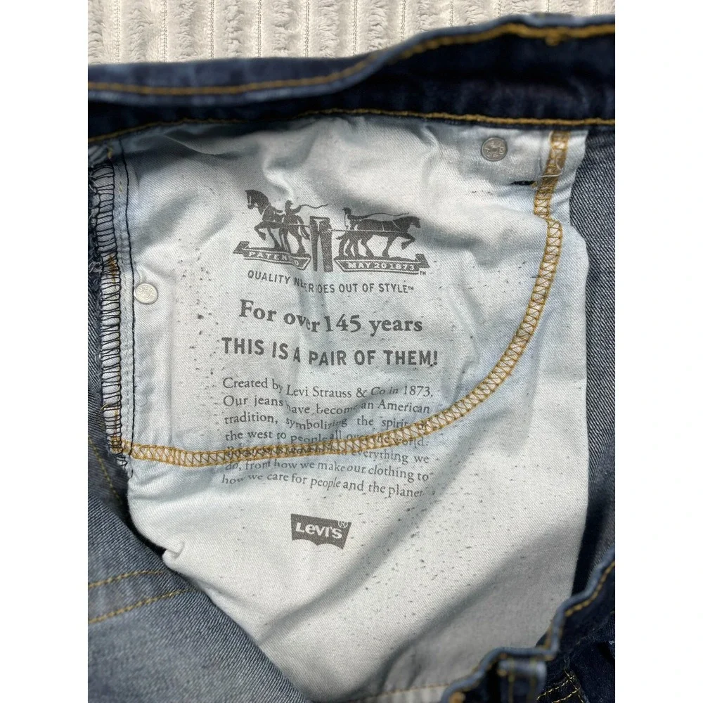 Levi's Jeans Men's 48W(Fits 46x29) 550 Relaxed Fit Medium Wash Denim Comfortable